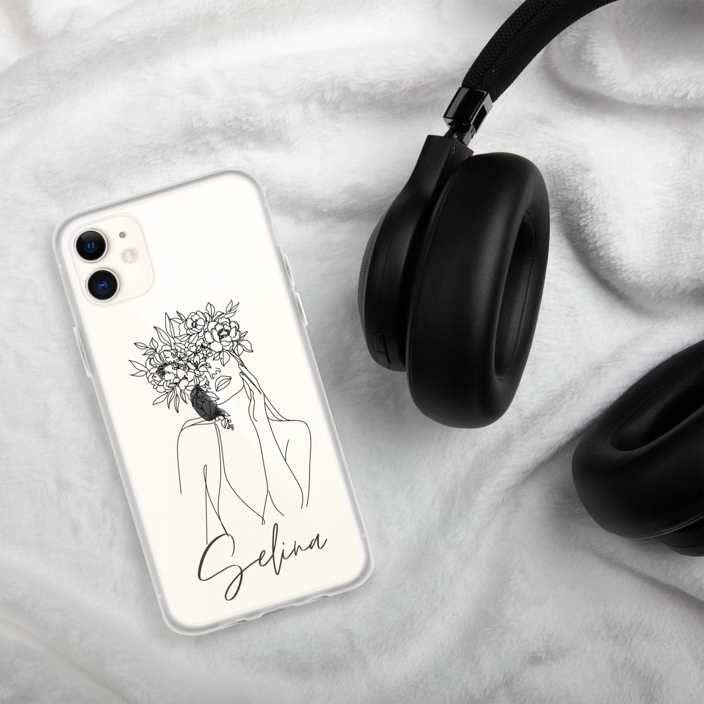 Personalisierte Line-Art iPhone Handyhülle ~ Selina