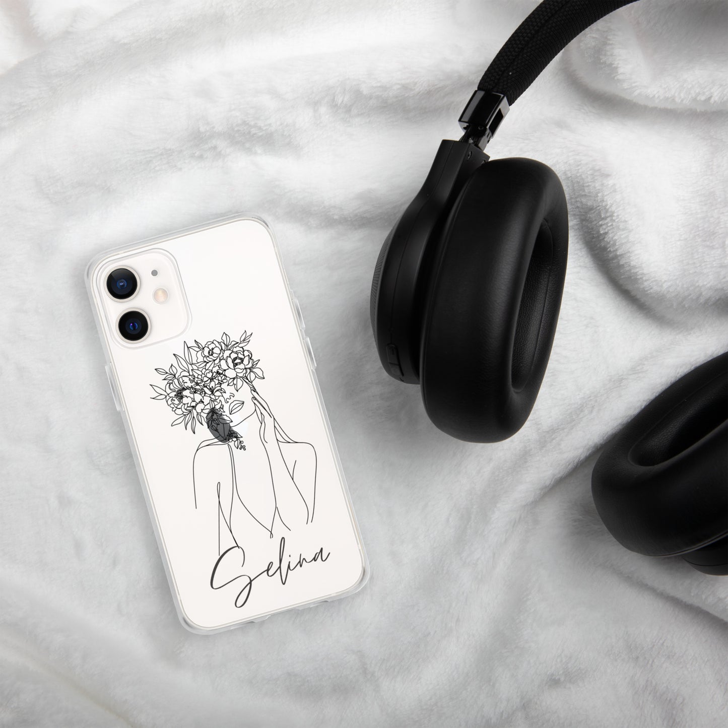 Personalisierte Line-Art iPhone Handyhülle ~ Selina