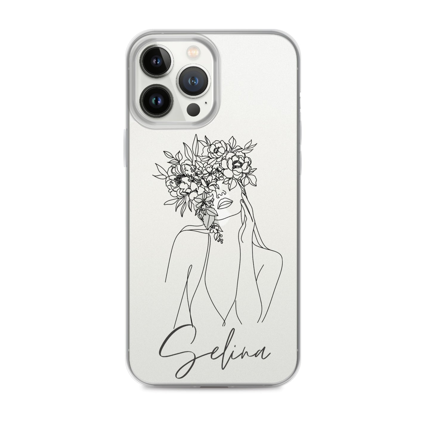 Personalisierte Line-Art iPhone Handyhülle ~ Selina