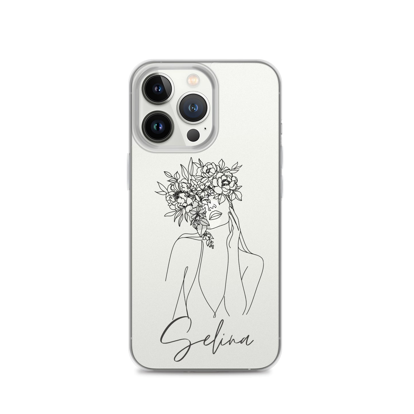 Personalisierte Line-Art iPhone Handyhülle ~ Selina