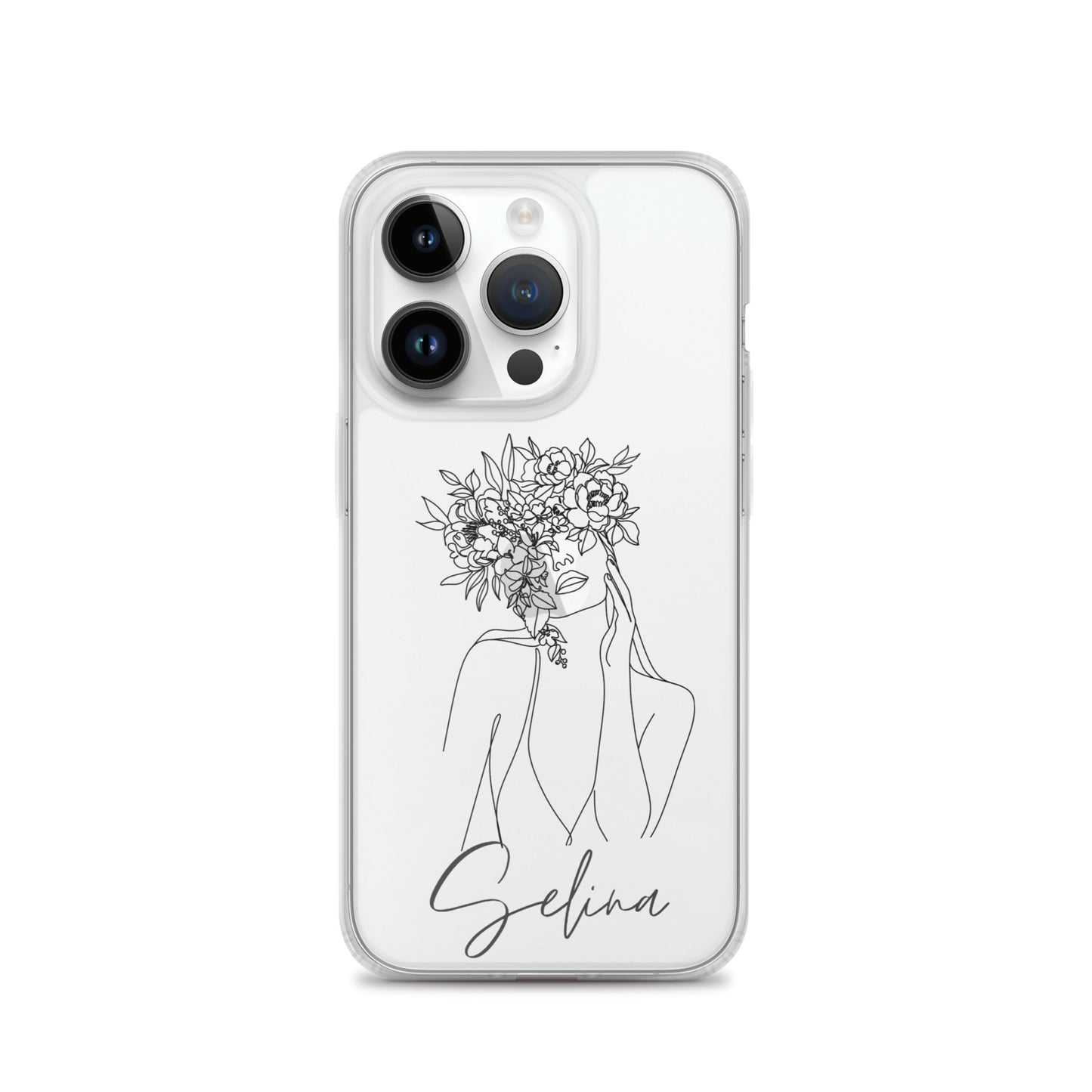 Personalisierte Line-Art iPhone Handyhülle ~ Selina