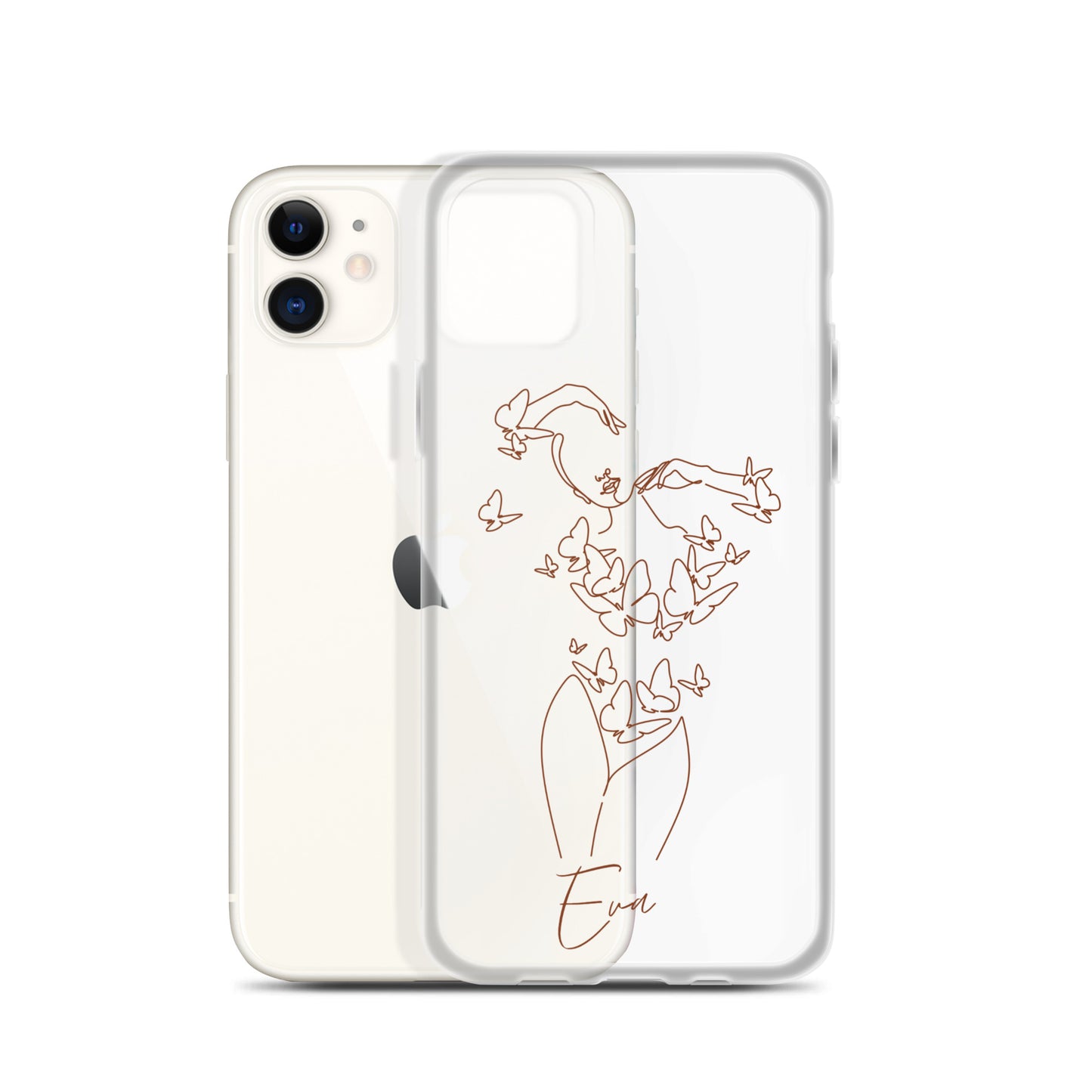 Personalisierte Line-Art iPhone Handyhülle ~ Eva