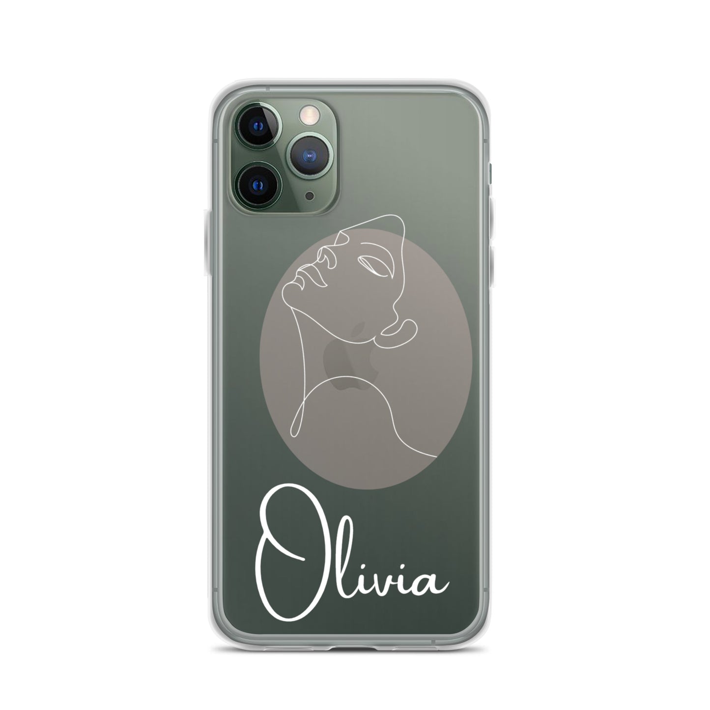 Personalisierte Line-Art iPhone Handyhülle ~ Olivia