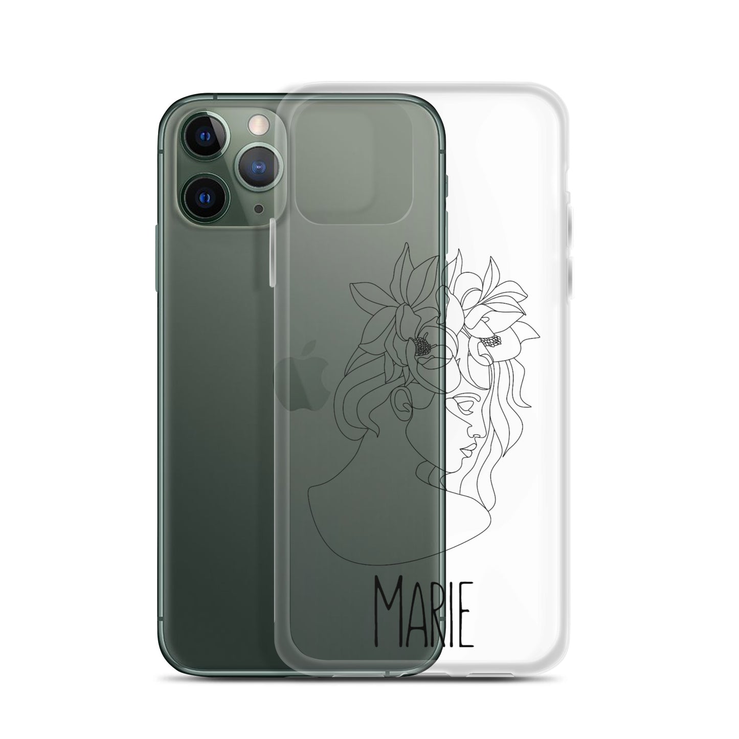 Personalisierte Line-Art iPhone Handyhülle ~ Marie