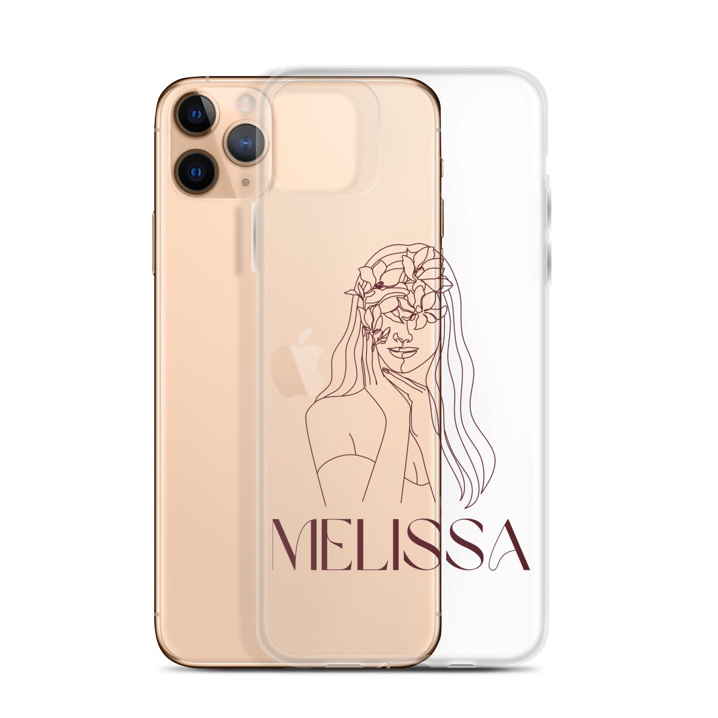 Personalisierte Line-Art iPhone Handyhülle ~ Melissa