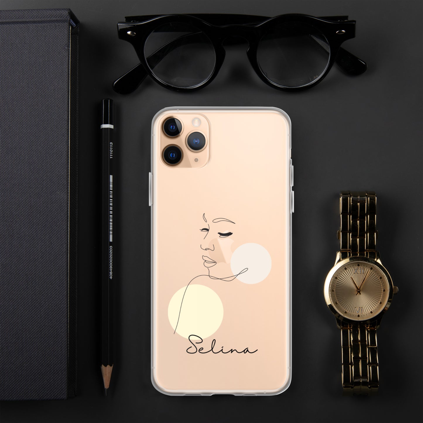 Personalisierte Line-Art iPhone Handyhülle ~ Elina