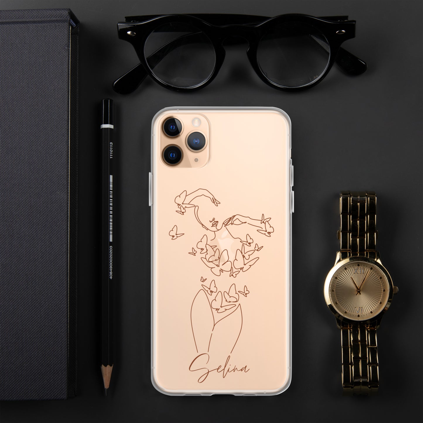 Personalisierte Line-Art iPhone Handyhülle ~ Eva