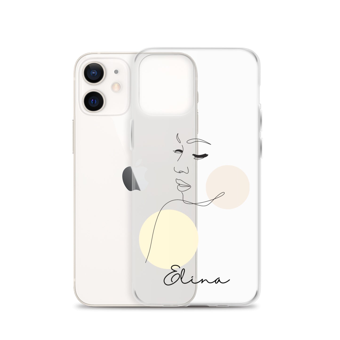 Personalisierte Line-Art iPhone Handyhülle ~ Elina