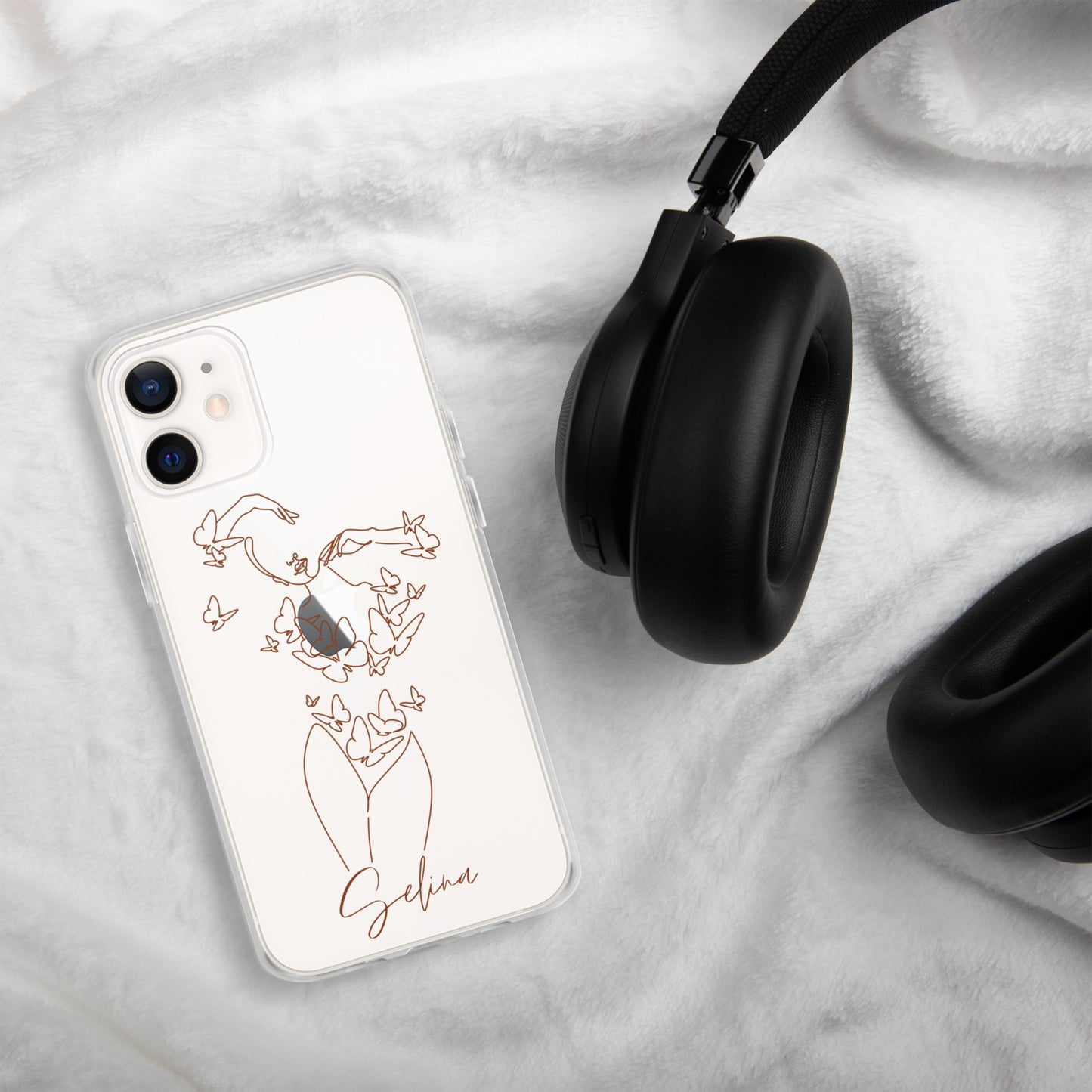 Personalisierte Line-Art iPhone Handyhülle ~ Eva