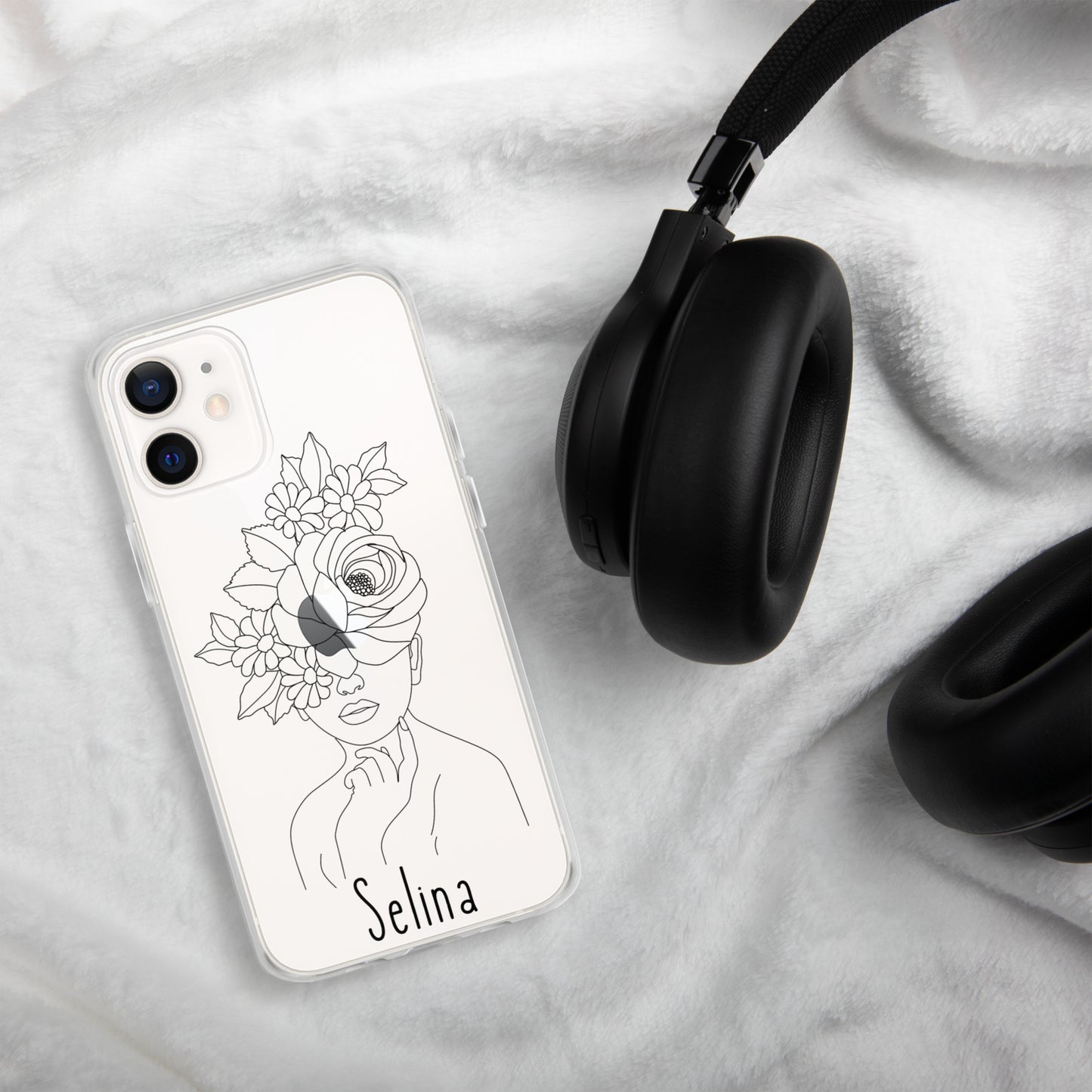 Personalisierte Line-Art iPhone Handyhülle ~ Sophia