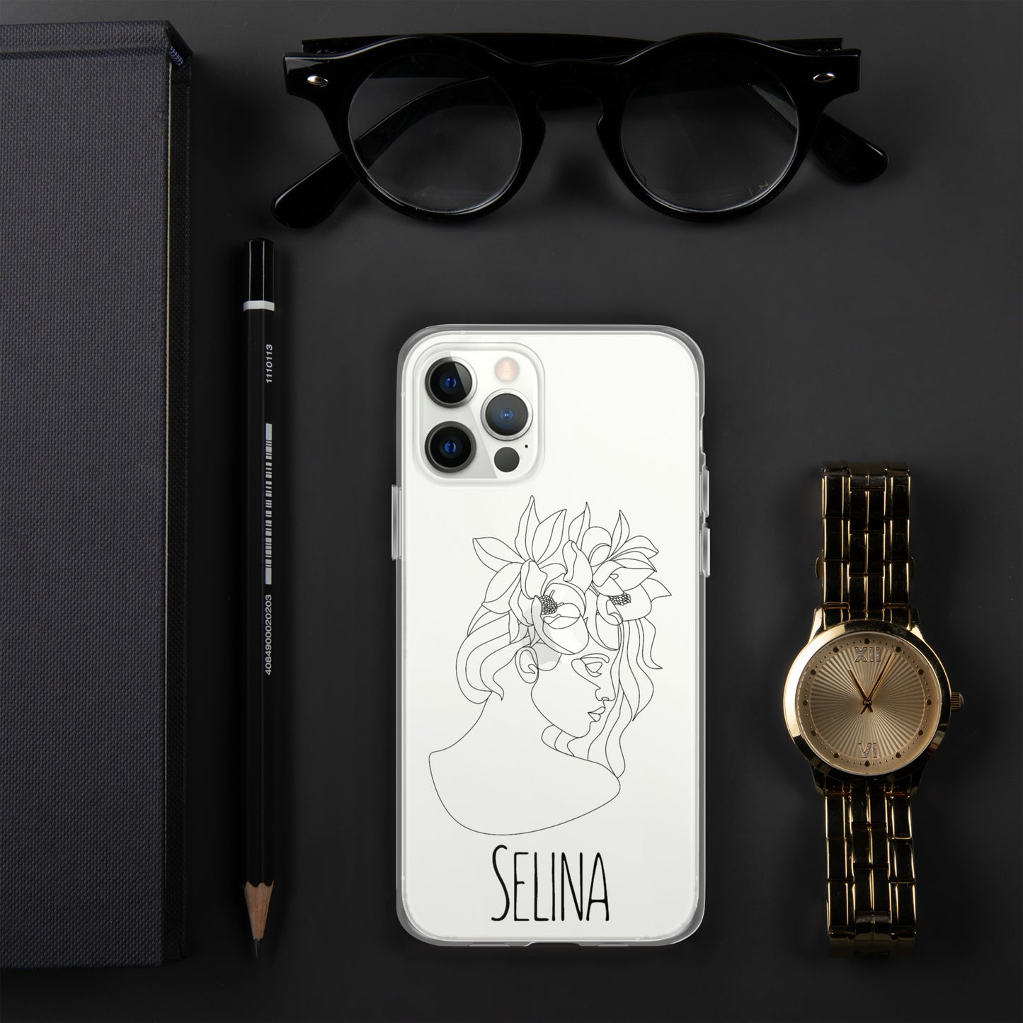 Personalisierte Line-Art iPhone Handyhülle ~ Marie