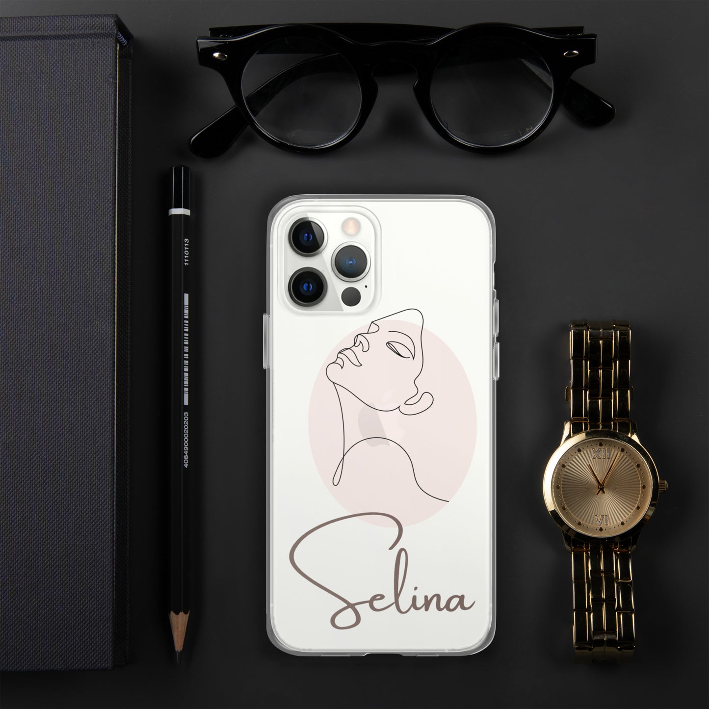 Personalisierte Line-Art iPhone Handyhülle ~ Olivia