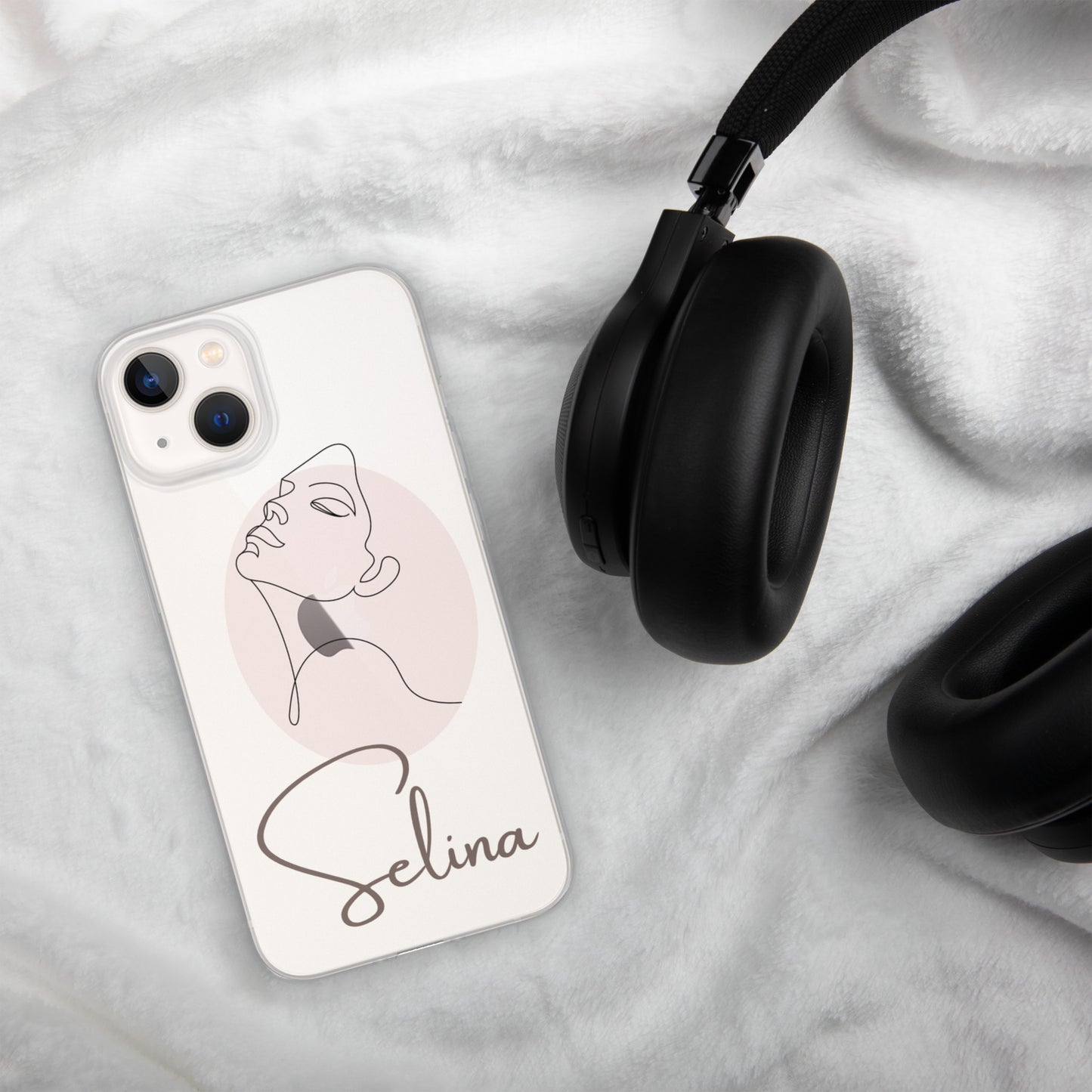 Personalisierte Line-Art iPhone Handyhülle ~ Olivia