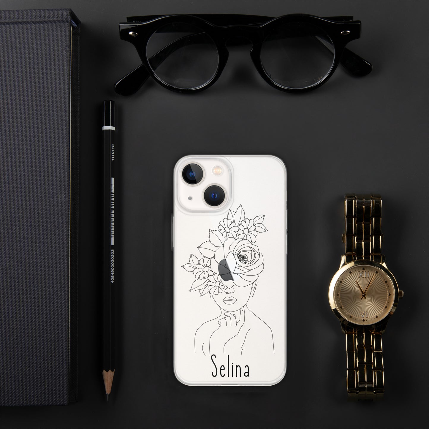 Personalisierte Line-Art iPhone Handyhülle ~ Sophia