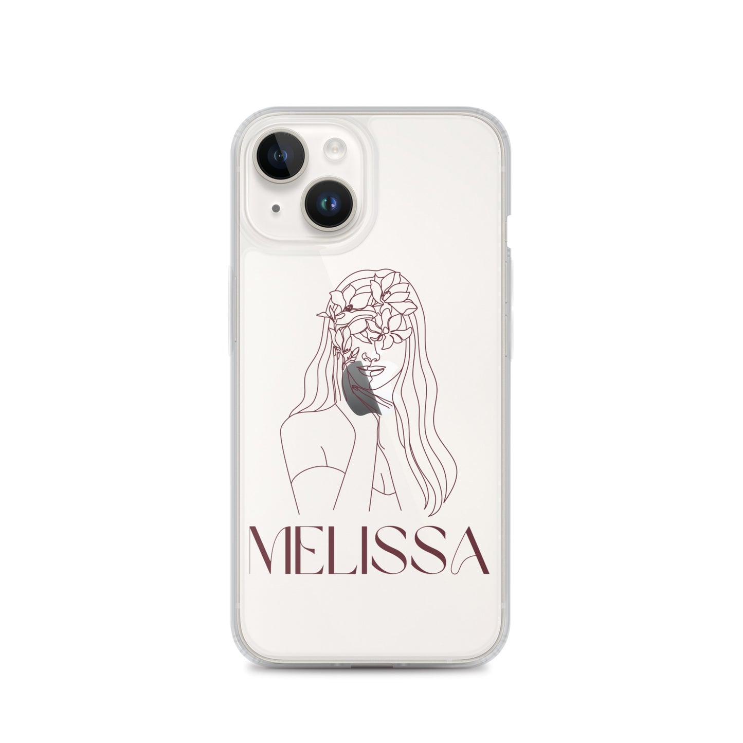 Personalisierte Line-Art iPhone Handyhülle ~ Melissa