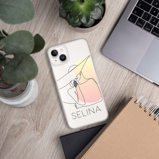 Personalisierte Line-Art iPhone Handyhülle ~ Liliana