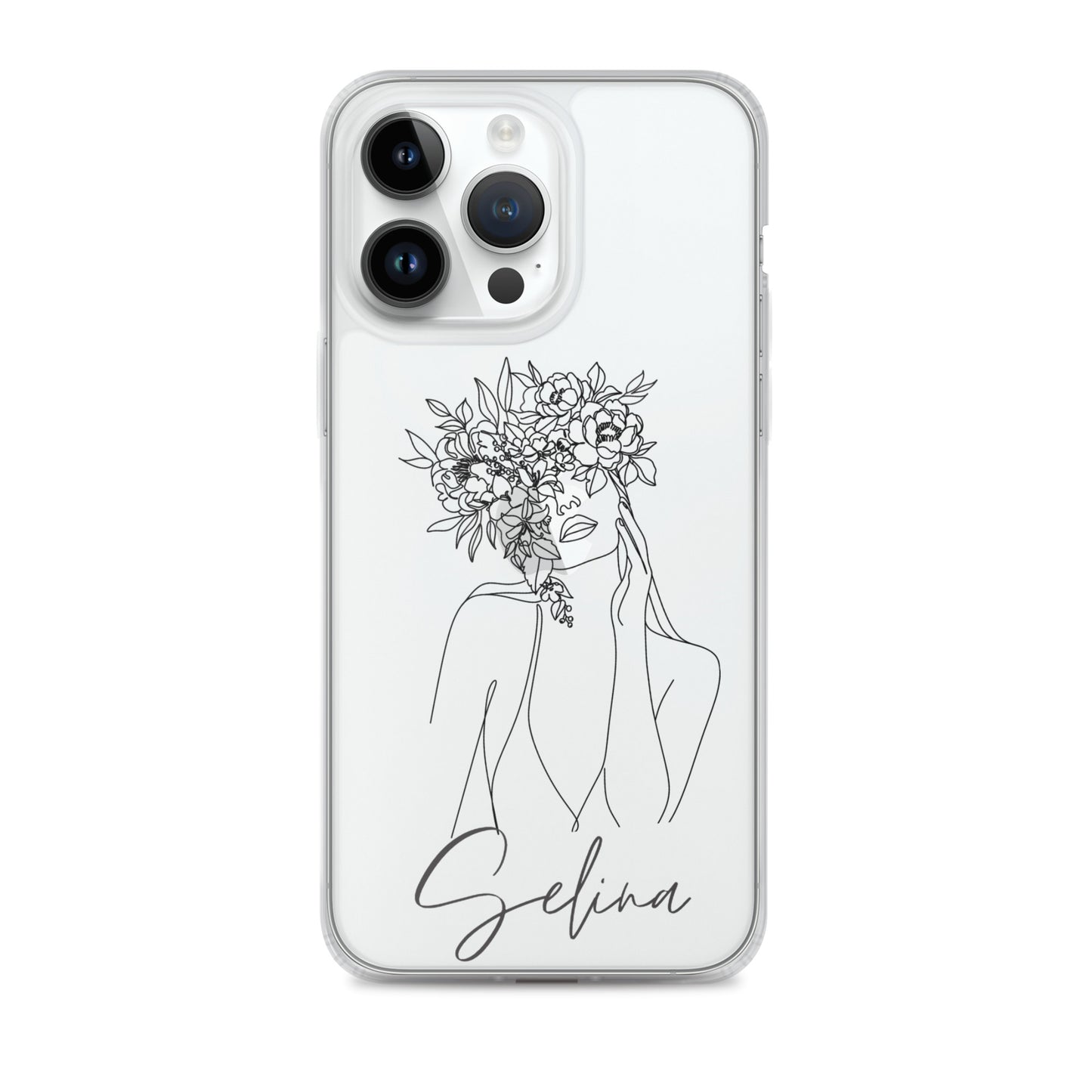 Personalisierte Line-Art iPhone Handyhülle ~ Selina