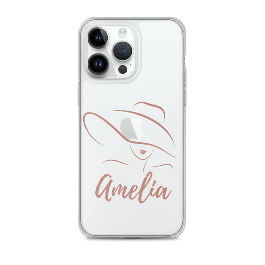 Personalisierte Line-Art iPhone Handyhülle ~ Amelia