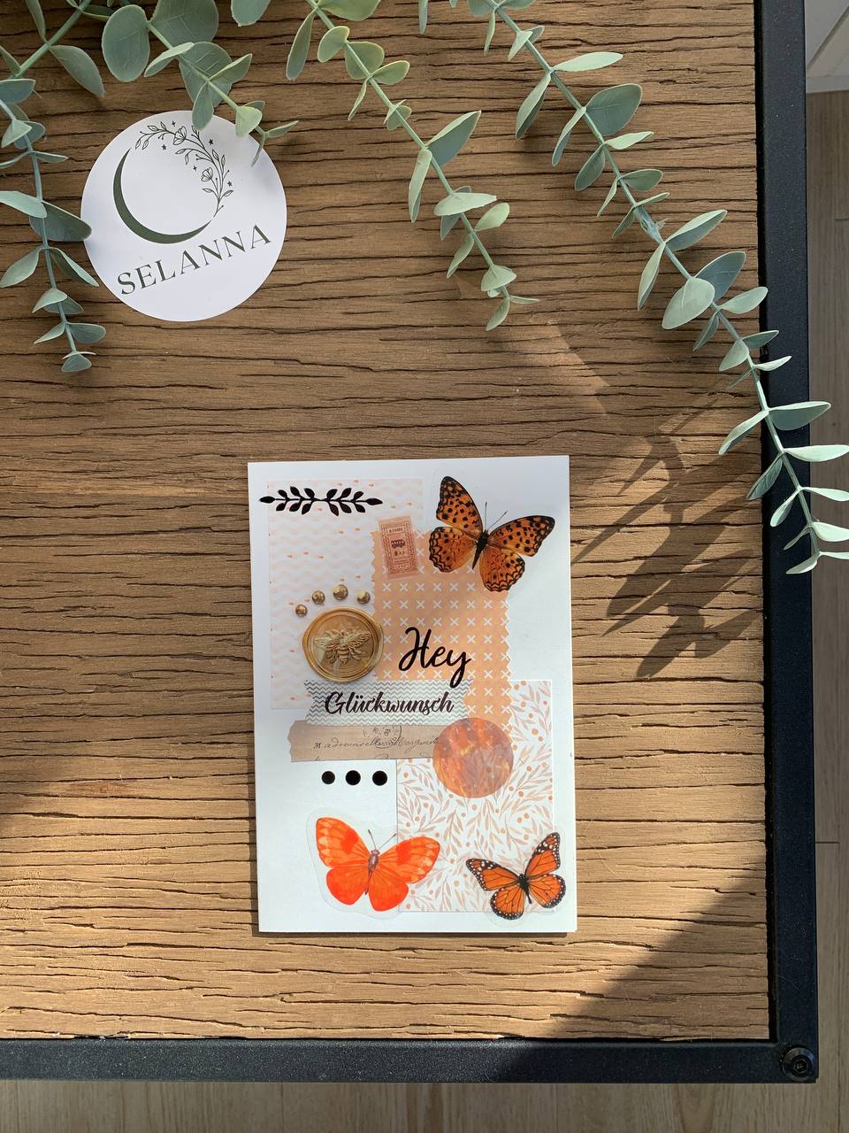 Happy Birthday Card - orange -